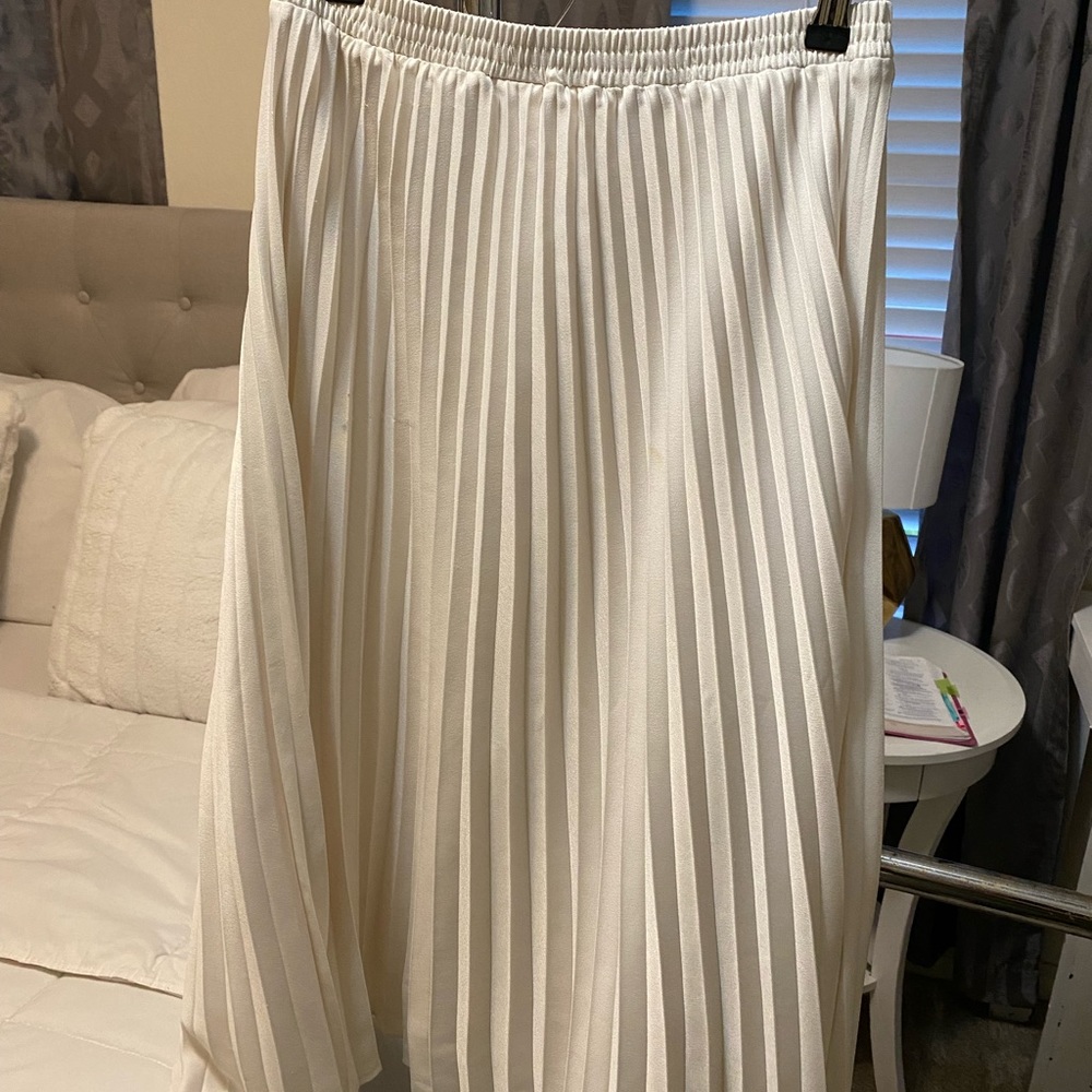 Long peplum skirt